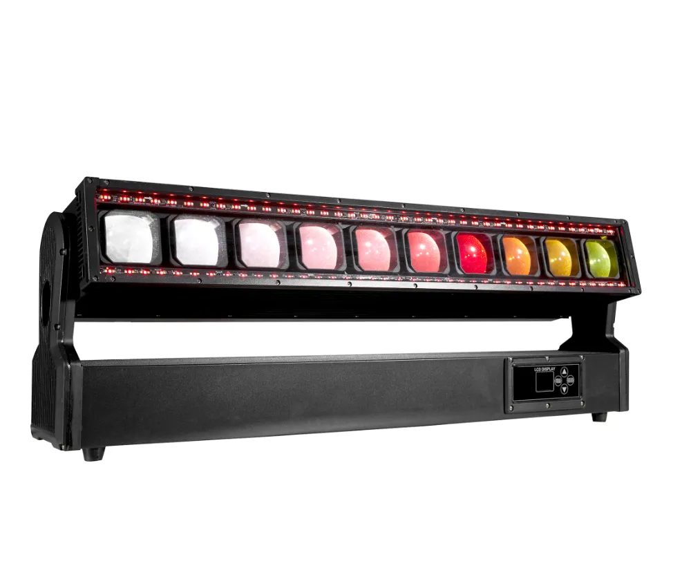 Rattlerip 10 10x60W LED Pixel Barra de movimiento Luz más estroboscópico