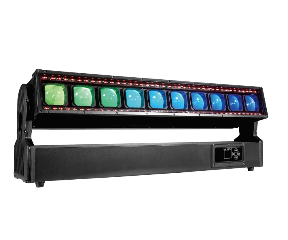 Rattlerip 10 10x60W LED Pixel Barra de movimiento Luz más estroboscópico