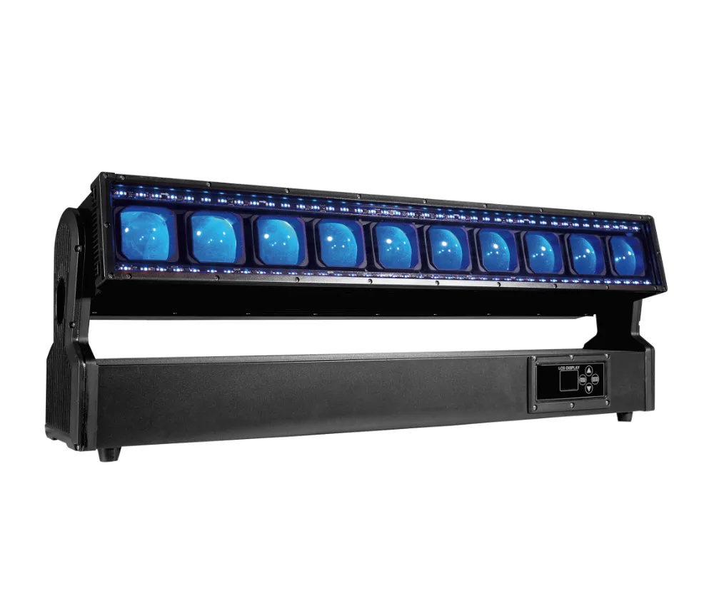 Rattlerip 10 10x60W LED Pixel Barra de movimiento Luz más estroboscópico