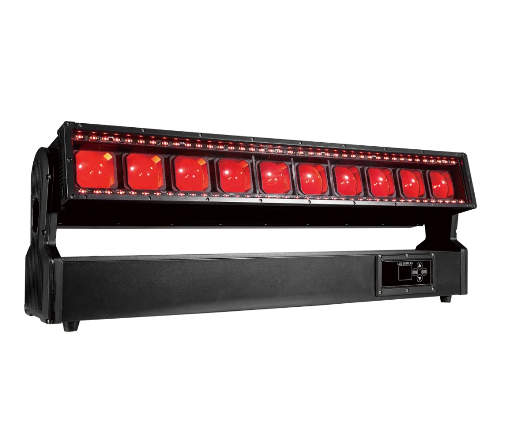 Rattlerip 10 10x60W LED Pixel Barra de movimiento Luz más estroboscópico