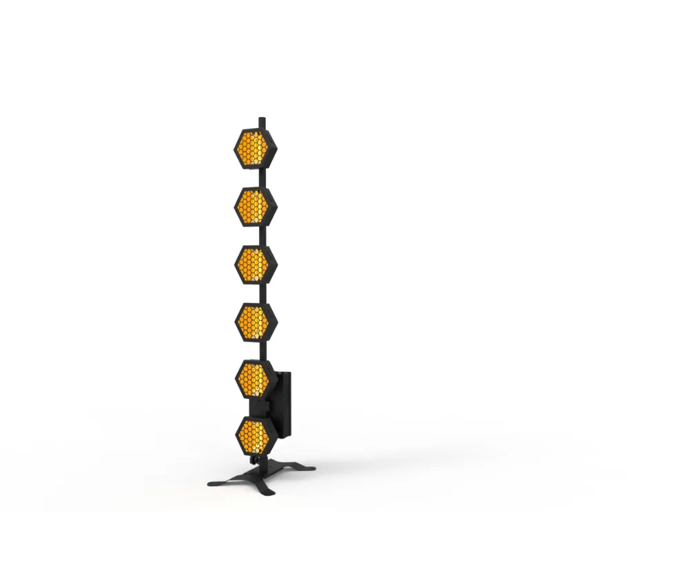 Transporte 660 6 cabezas Pétalos de nieve LED BLINDER Etapa Luz