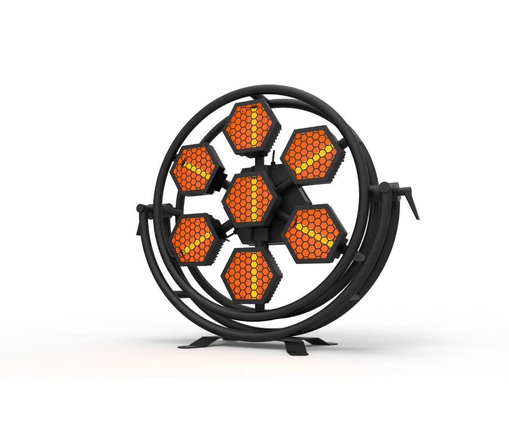Transpot 760 7 cabezas Pétalos de nieve LED BLINDER ETAPA DE LA ETAPA